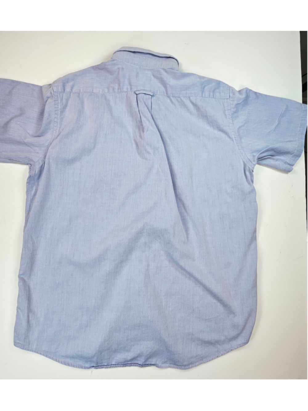 Vintage Lacoste Made in France Button Down Shirt Mens 42 L Blue Short Sleeve - Picture 4 of 7